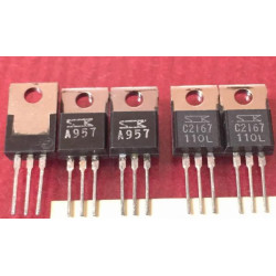 2SA957 2SC2167 A957 C2167 SANKEN Pair 5PCS/LOT 2SA957 2SC2167 A957 C2167 SANKEN Pair 5PCS/LOT