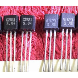 2SC2631 2SA1123 C2631 A1123 TO-92 Pair 5PCS/LOT 2SC2631 2SA1123 C2631 A1123 TO-92 Pair 5PCS/LOT