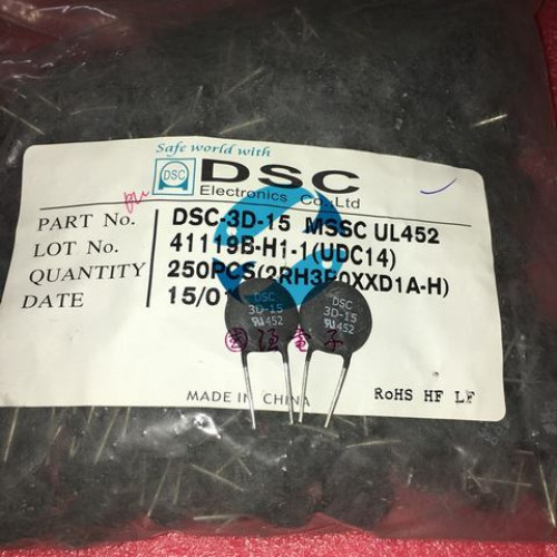 DSC 3D-15 NTC 3R 15mm 3ohm 5pcs/lot DSC 3D-15 NTC 3R 15mm 3ohm 5pcs/lot